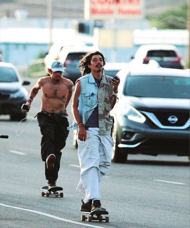 Skating a live road on the push across America